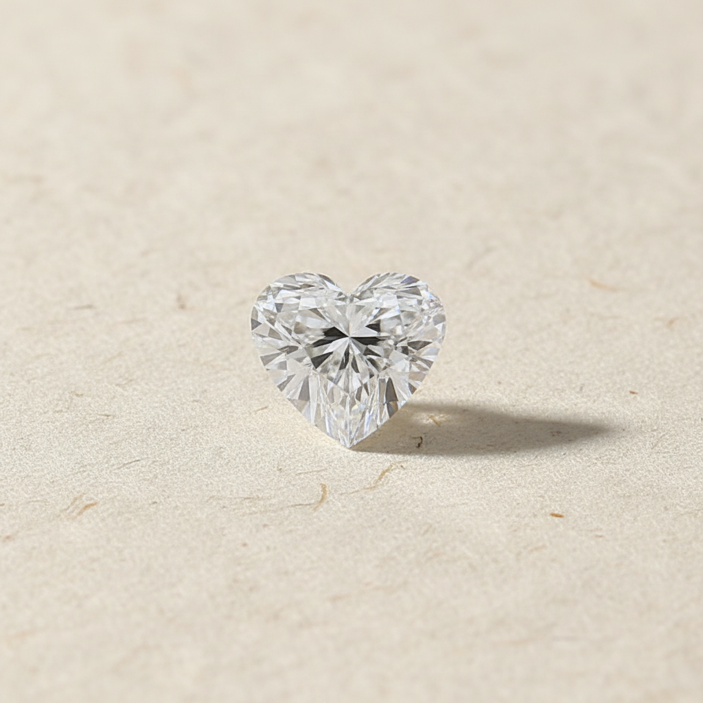 7.04 Carat Heart Cut Lab Grown Diamond VVS2 F Color IGI Certified
