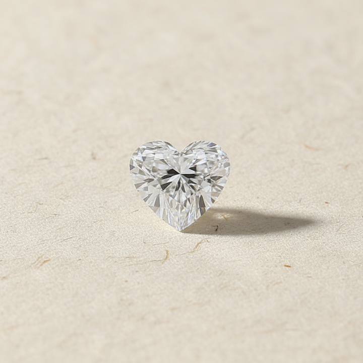 7.04 Carat Heart Cut Lab Grown Diamond VVS2 F Color IGI Certified
