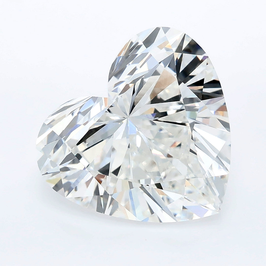 7,08 Karat herzförmiger, im Labor gezüchteter Diamant VVS2E