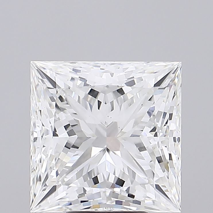 7.08 Carat Princess Cut Lab Grown Diamond VS1F