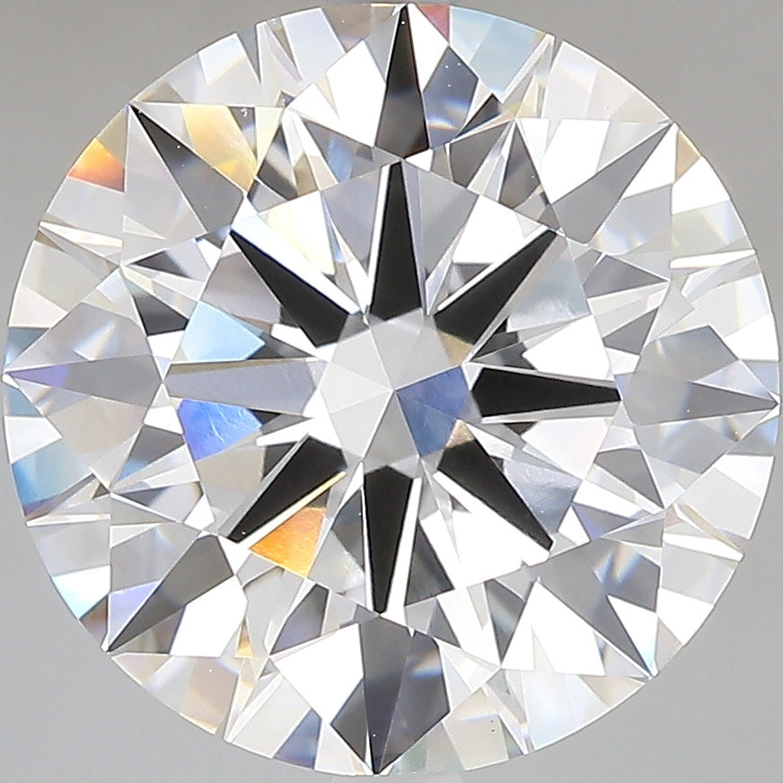 7,08 karaat ronde briljante laboratorium-gegroeide diamant VVS2F