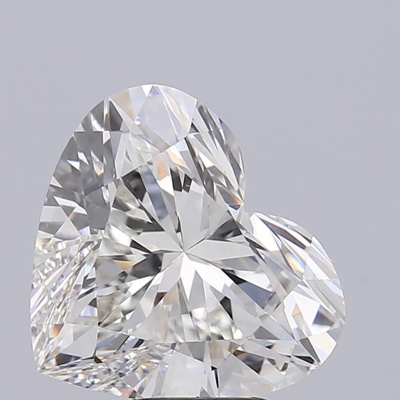 Diamant cultivé en laboratoire, taille cœur, 7,09 carats, VS1F