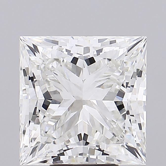 7.09 Carat Princess Cut Lab Grown Diamond VVS2F