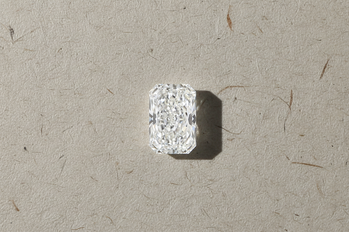 7.09 Carat Radiant Cut Lab Grown Diamond, VVS2/F