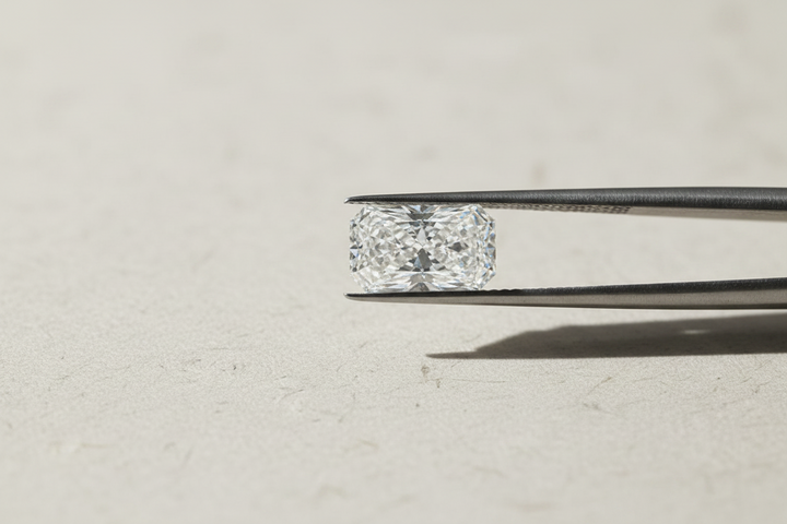 7,09 karaat stralend geslepen laboratoriumdiamant, VVS2/F