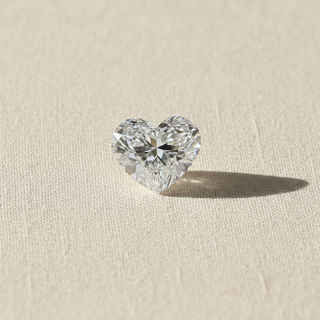 7.14 Carat Heart Cut Lab Grown Diamond VS1 E Color IGI Certified
