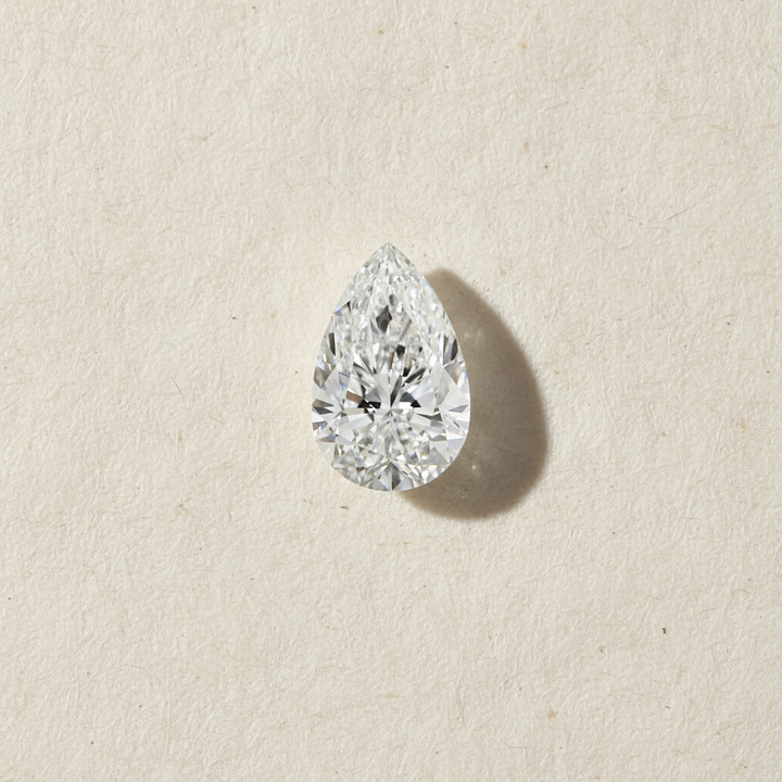 7.17 Carat Pear Cut Lab Grown Diamond VS1 E Color IGI Certified
