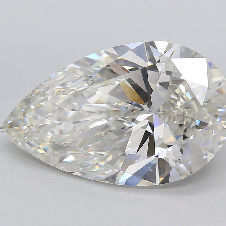 7.25 Carat Pear Lab Grown Diamond VS1 H