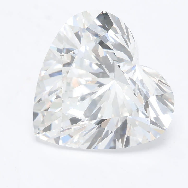 Diamant cultivé en laboratoire, taille cœur, 7,26 carats, VS1F