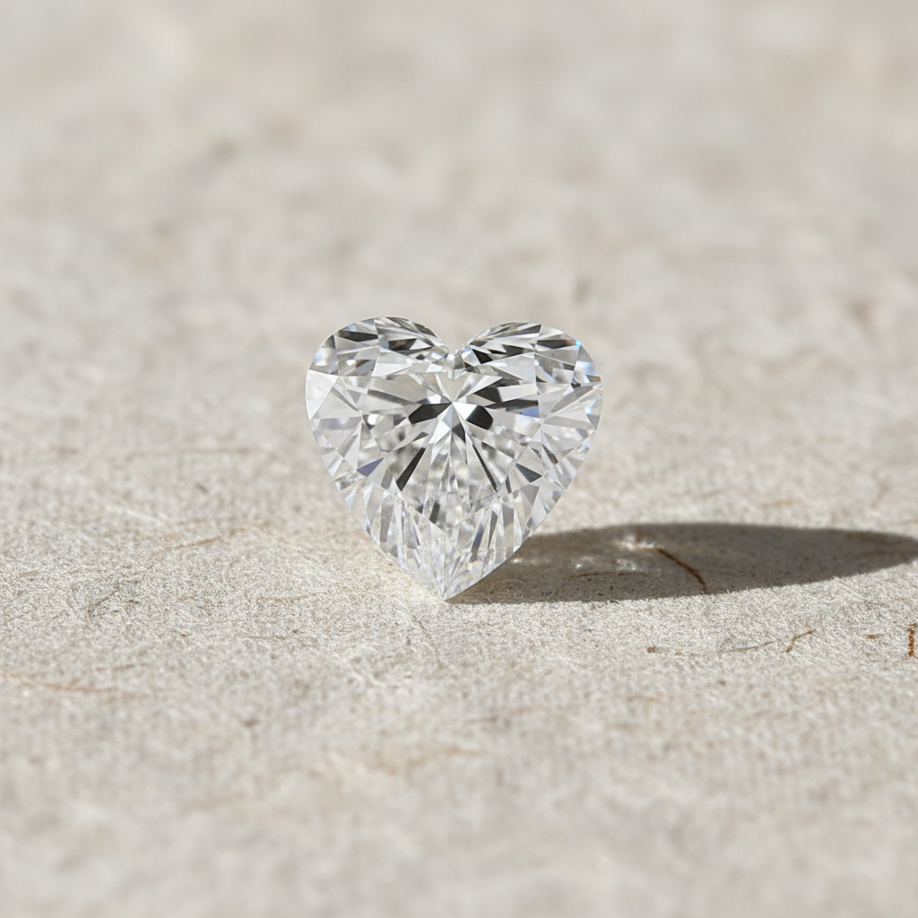 7.31 Carat Heart Cut Lab Grown Diamond VS1 E Color IGI Certified
