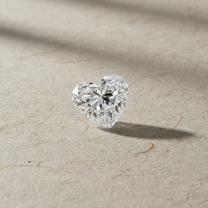 Preserve the diamond exactly as shown — do not alter its cut, facets, or proportions. Held gently by jeweler&