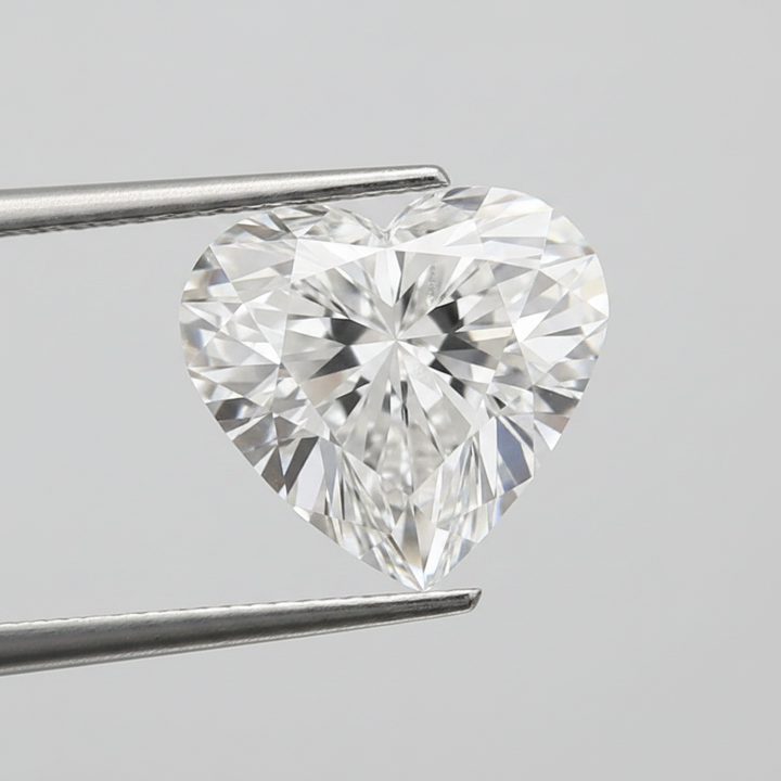 1.00 Carat E VVS2 Heart Shape CVD Lab Grown Diamond IGI Certified
