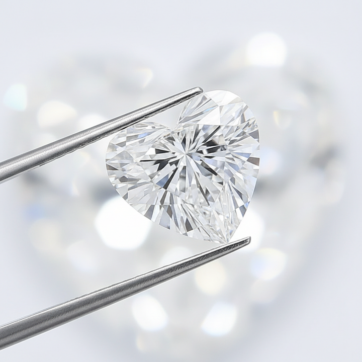 1.00 Carat E VVS1 Heart Shape CVD Lab Grown Diamond IGI Certified
