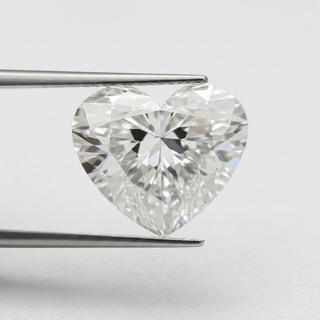 1.00 Carat E VVS1 Heart Shape CVD Lab Grown Diamond IGI Certified

