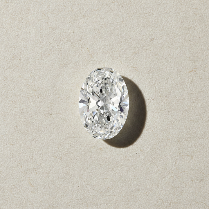2,00 karaat ovale lab-grown diamant, VVS2/E