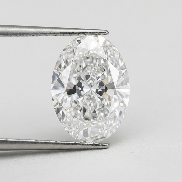 2,00 karaat ovale lab-grown diamant, VS1/E