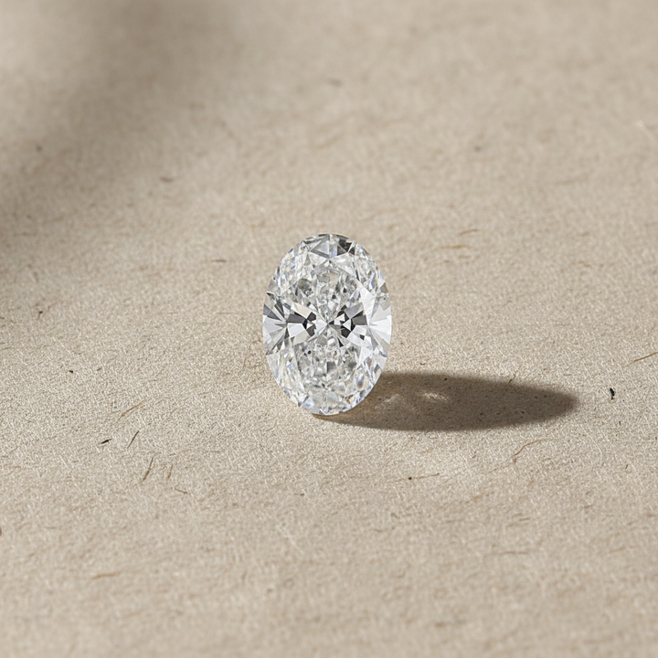 2,00 karaat ovale lab-grown diamant, VS1/E