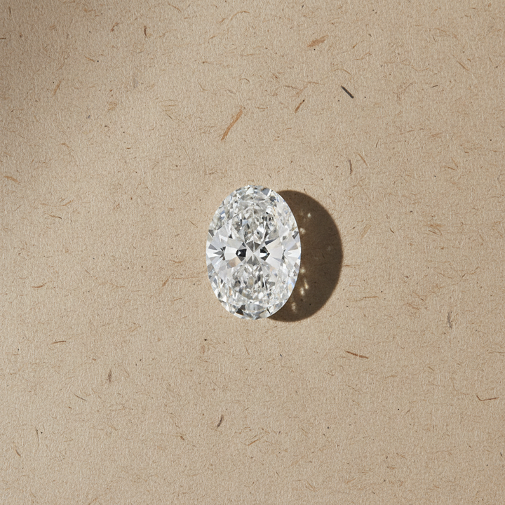 2,00 karaat ovale lab-grown diamant, VVS2/F