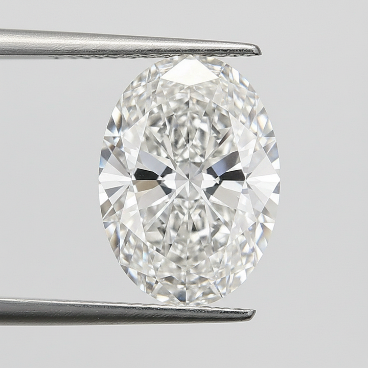 2,00 karaat ovale lab-grown diamant, VVS2/F