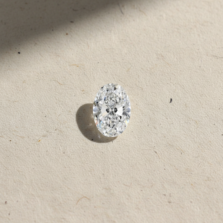 2,00 karaat ovale lab-grown diamant, VS1/E