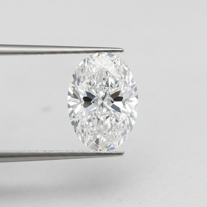 2,00 karaat ovale lab-grown diamant, VS1/E