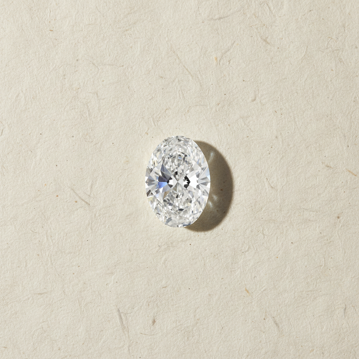 2,00 karaat ovale lab-grown diamant, VS1/E