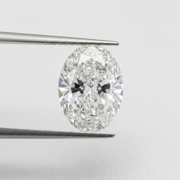 2,00 karaat ovale lab-grown diamant, VS1/E