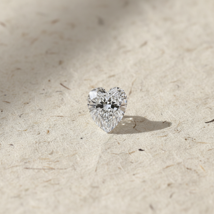 1.00 Carat Heart Cut Lab Grown Diamond VS1 E Color IGI Certified
