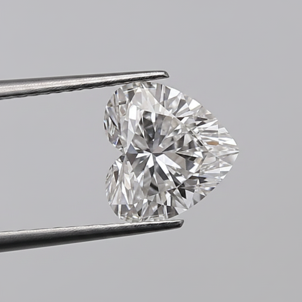 1.00 Carat E VS1 Heart Shape CVD Lab Grown Diamond IGI Certified
