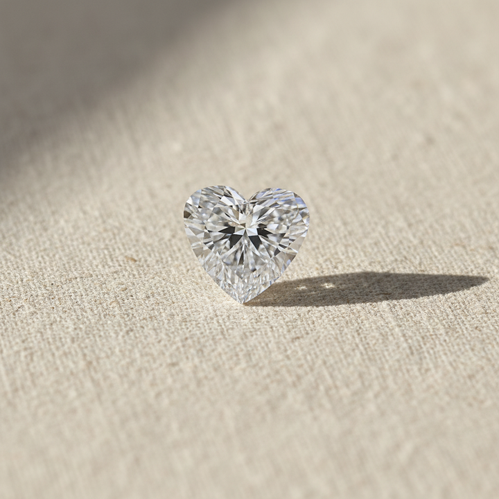 1.01 Carat Heart Cut Lab Grown Diamond VS1 E Color IGI Certified
