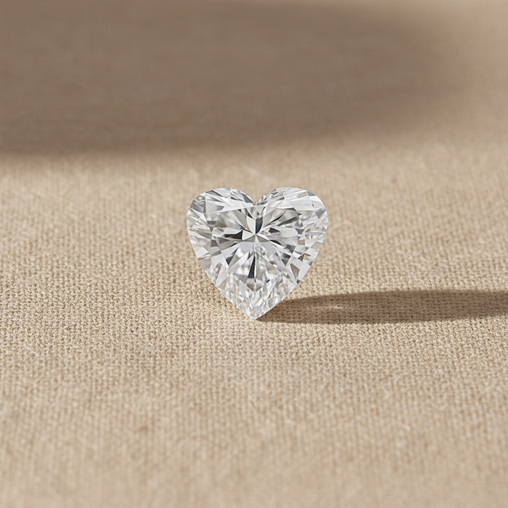 1.01 Carat Heart Cut Lab Grown Diamond VS1 E Color IGI Certified
