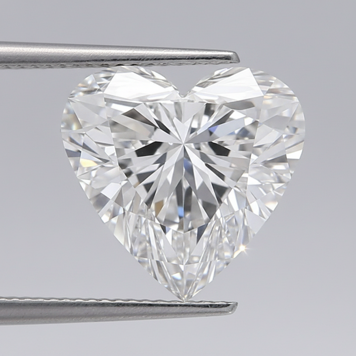 1.01 Carat E VVS1 Heart Shape CVD Lab Grown Diamond IGI Certified

