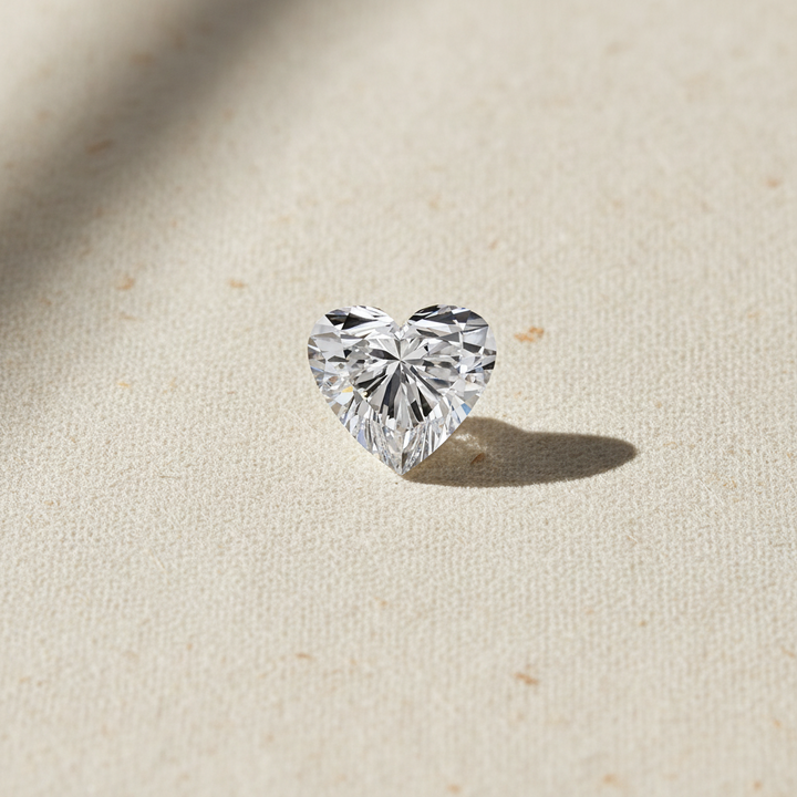 1.00 Carat Heart Cut Lab Grown Diamond VS1 E Color IGI Certified
