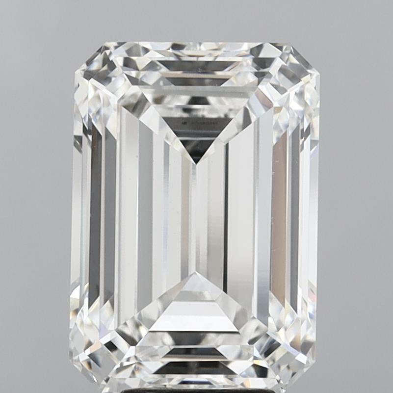8.01 Carat Emerald Cut Lab Grown Diamond VVS2F