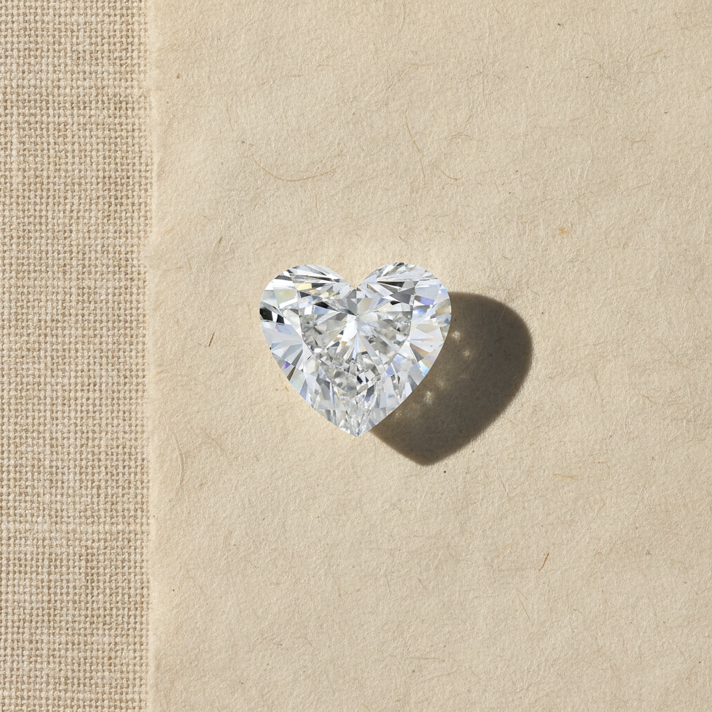 8.01 Carat Heart Shape Lab Grown Diamond VS2 E Color IGI Certified
