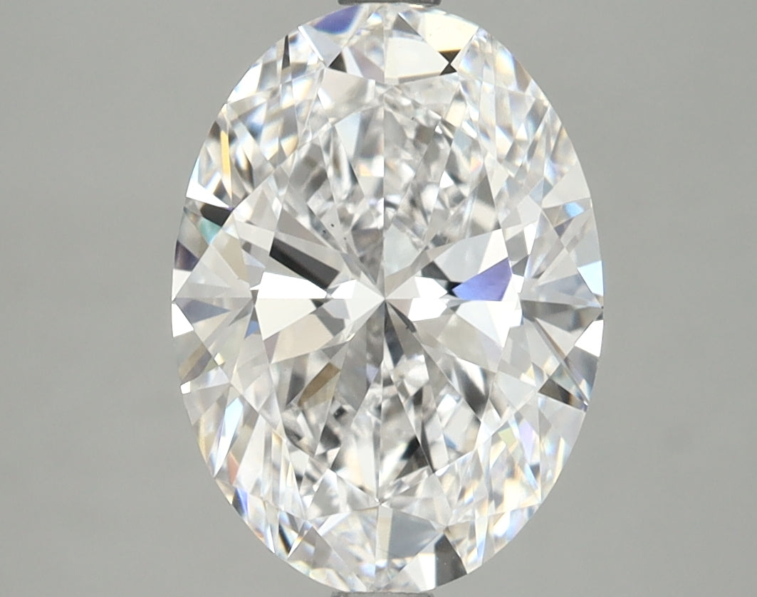 Diamant ovale cultivé en laboratoire de 8,02 carats VS2F