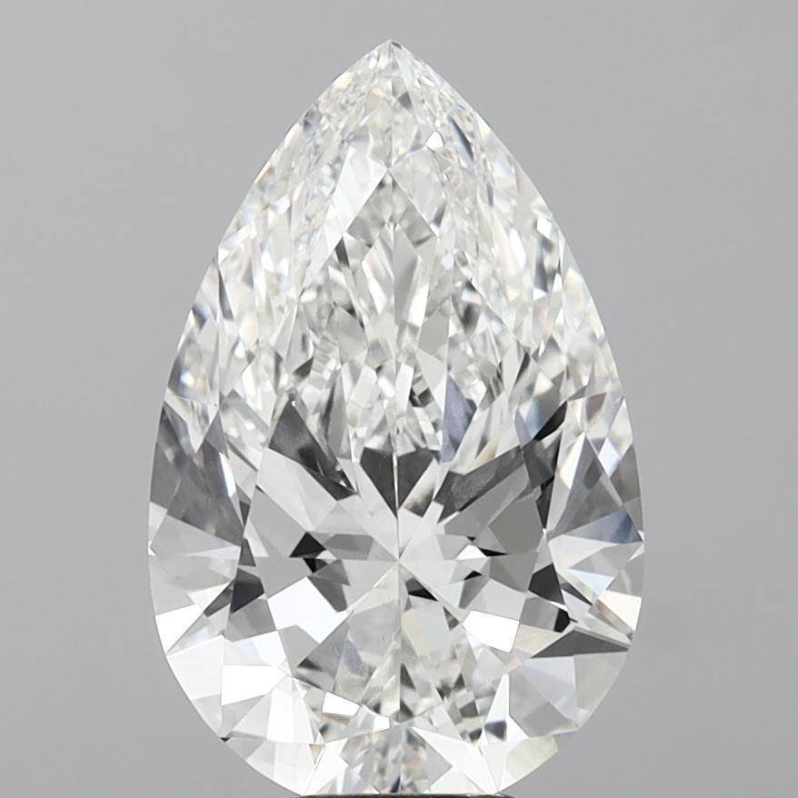 8,02 Karat birnenförmiger, im Labor gezüchteter Diamant VVS2F