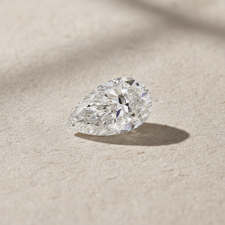 8.03 Carat Pear Cut Lab Grown Diamond VS2 F Color IGI Certified
