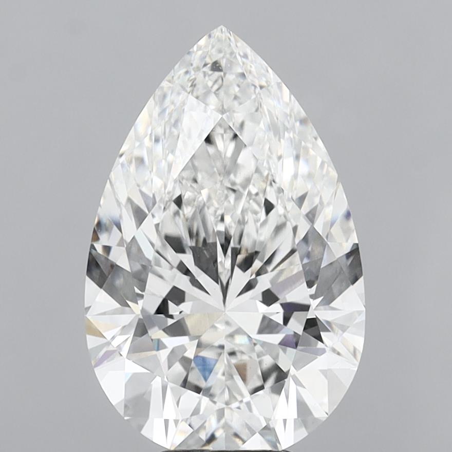 Diamant cultivé en laboratoire de poire de 8,03 carats VVS2F