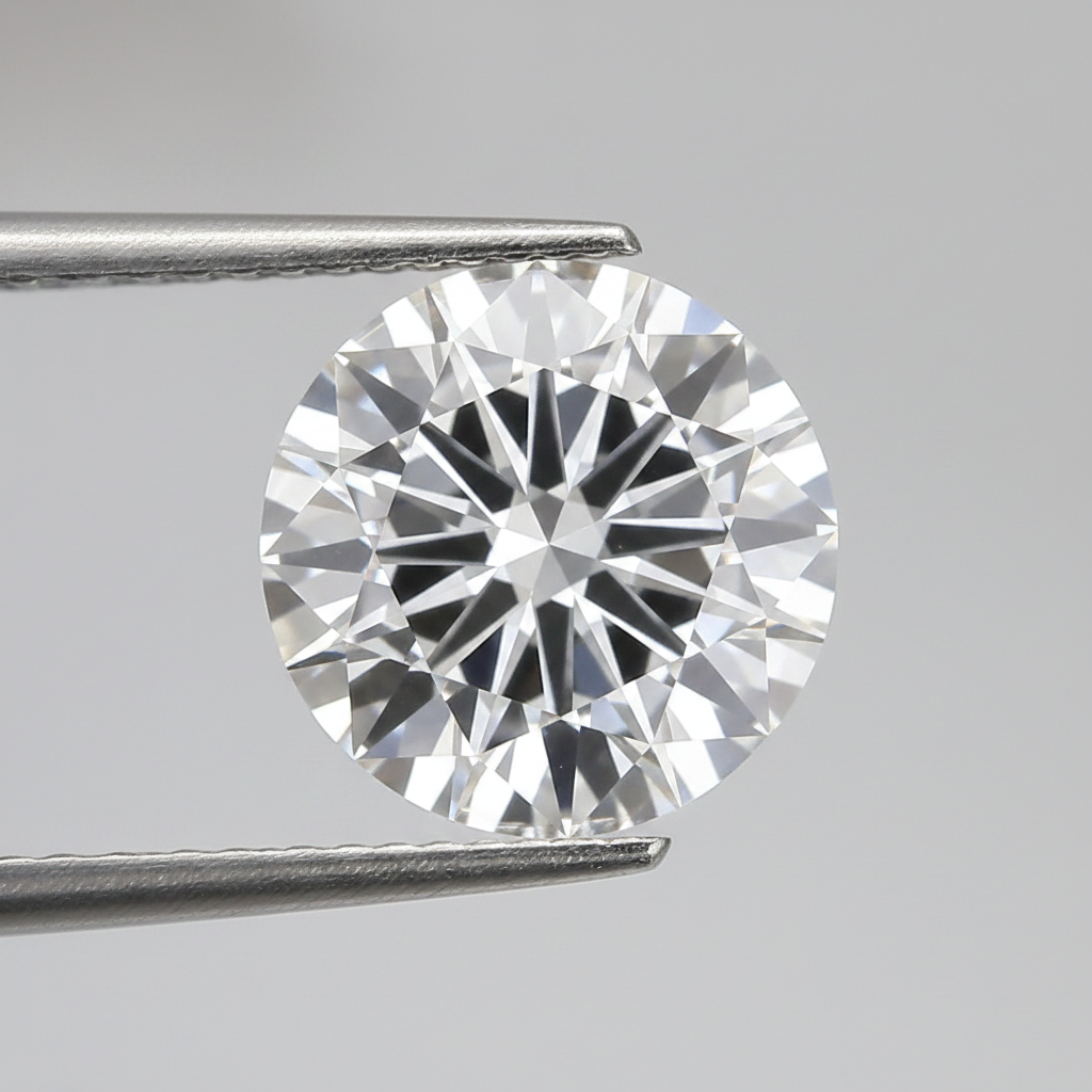 8,03 karaat ronde briljante laboratorium-gegroeide diamant, VS1/F