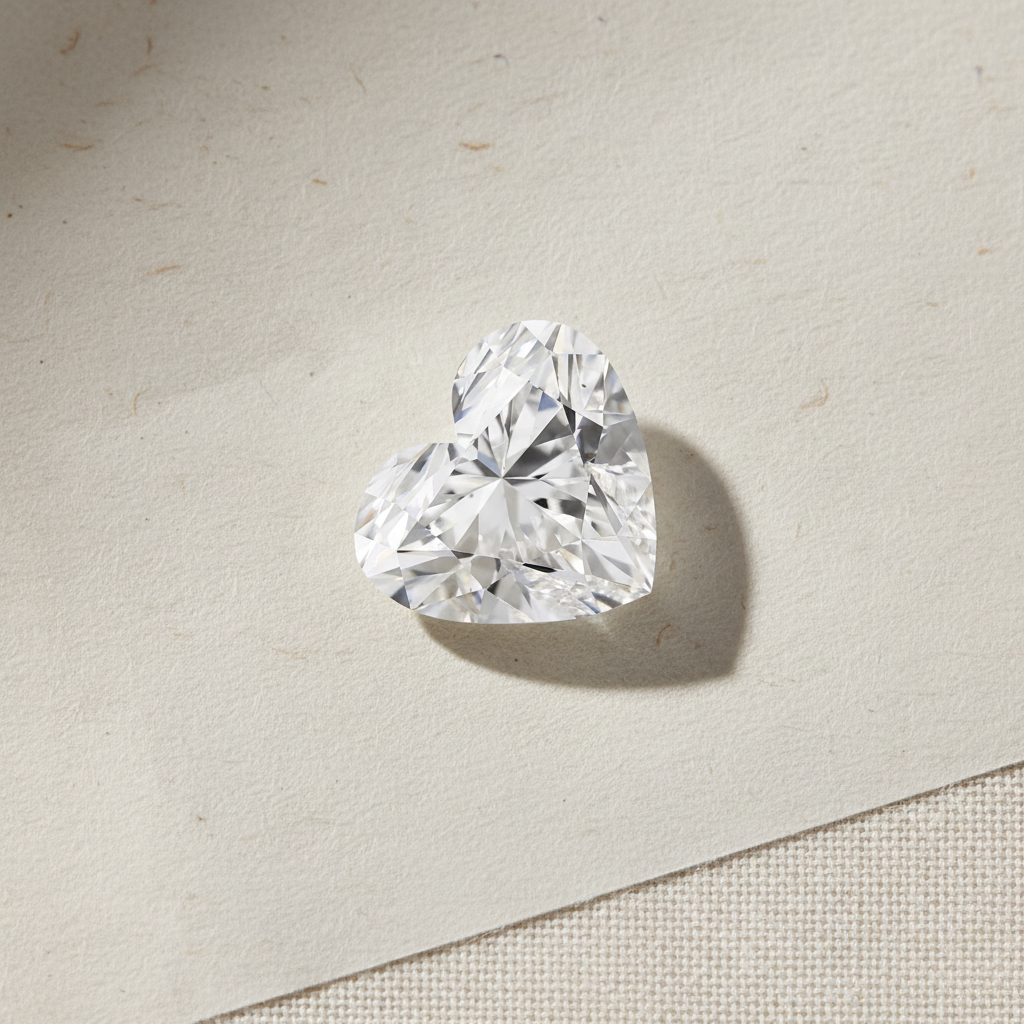 8.04 Carat Heart Shape Lab Grown Diamond VS2 E Color IGI Certified
