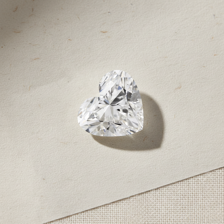 8.04 Carat Heart Shape Lab Grown Diamond VS2 E Color IGI Certified
