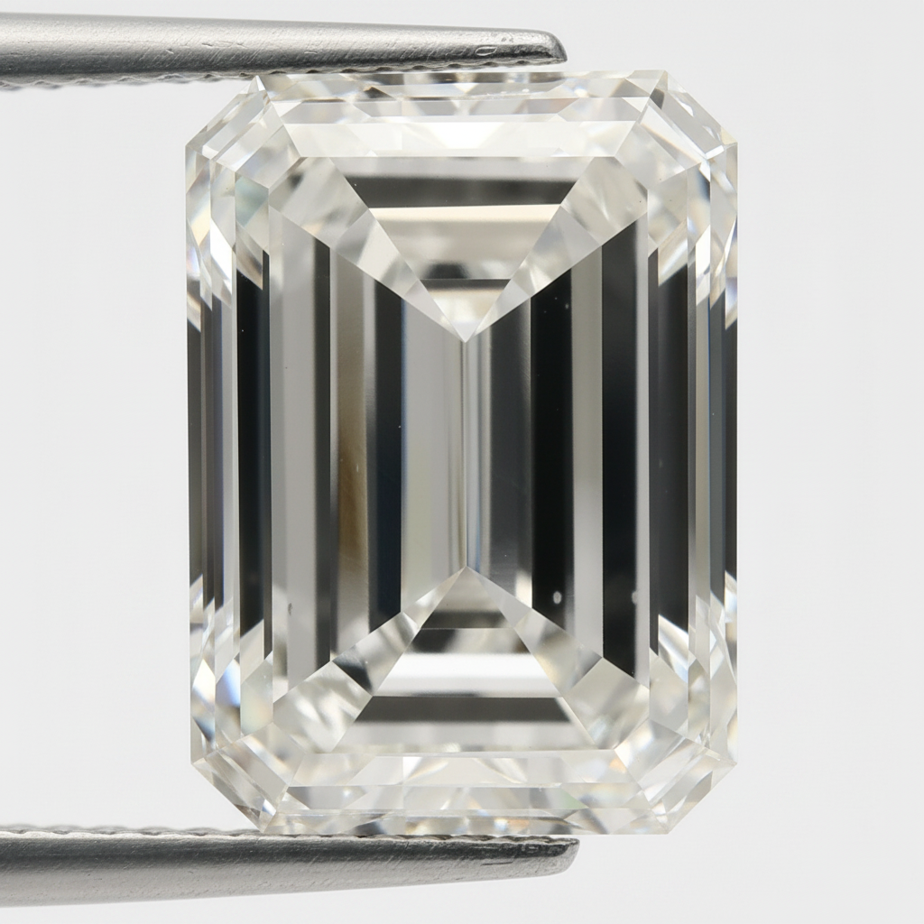 8,06 Karat Lab-Grown-Diamant im Smaragdschliff, VS1/F