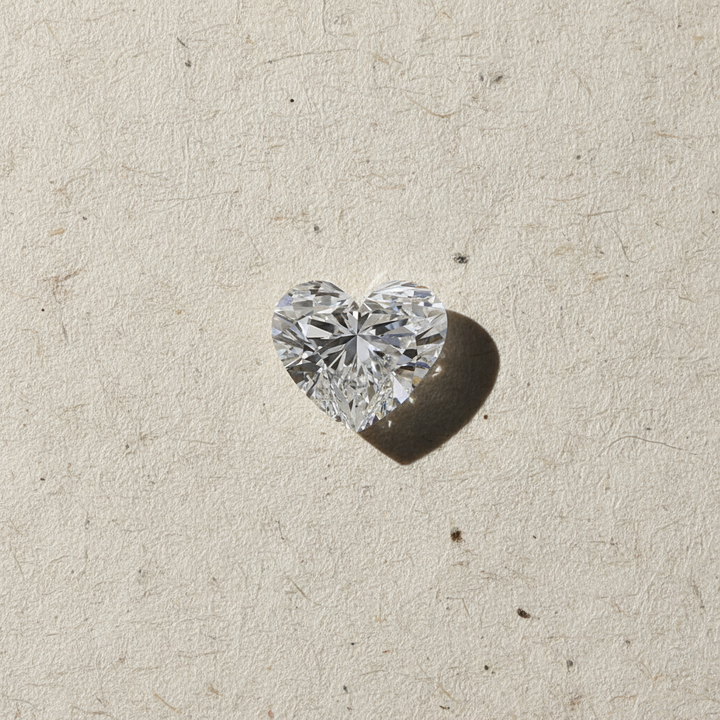 8.07 Carat Heart Shape Lab Grown Diamond, VS2/F