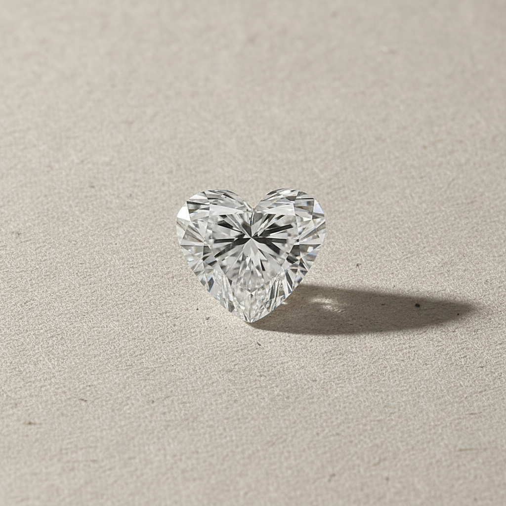 8.08 Carat Heart Shape Lab Grown Diamond VS2 F Color IGI Certified
