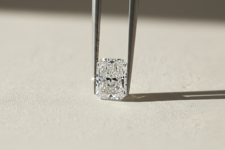 8,09 karaat stralend geslepen laboratorium-gegroeide diamant, VS1/F