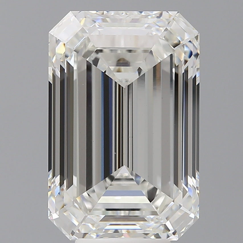 8,56 Karat im Smaragdschliff gezüchteter Diamant VS1F