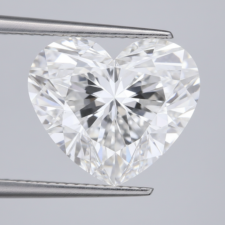 8.93 Carat F VS2 Heart Shape CVD Lab Grown Diamond IGI Certified

