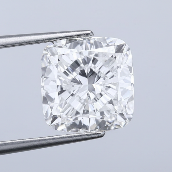5.02 Carat Cushion Lab Grown Diamond, VVS2/E