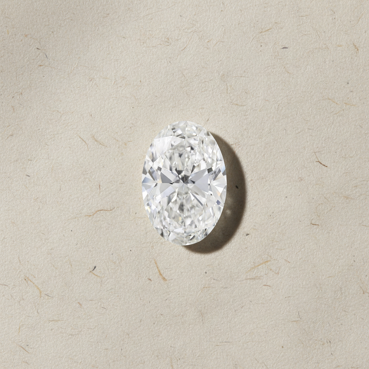 9,01 Karat ovaler, im Labor gezüchteter Diamant, VS2/F